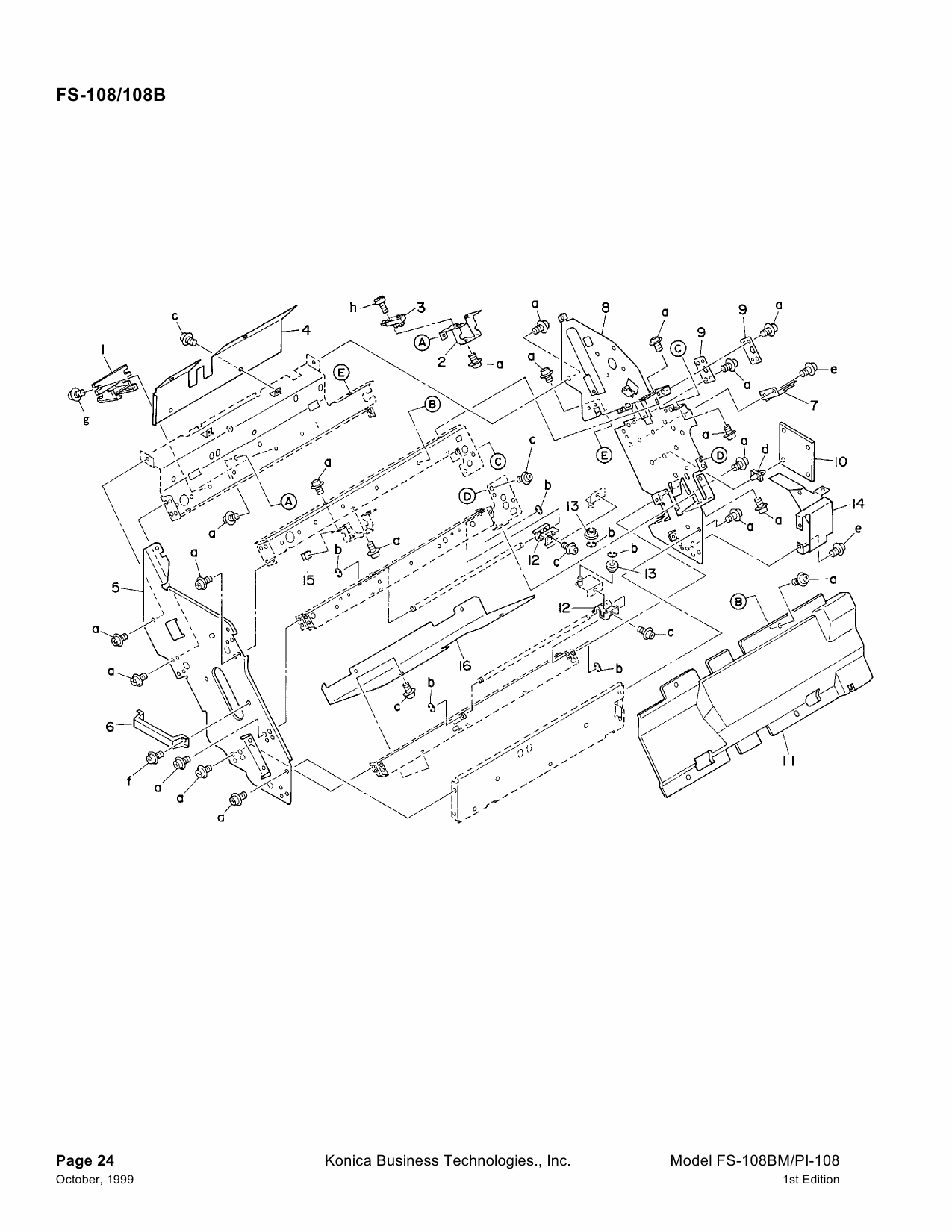 Konica-Minolta Options FS-108 FS 108B Parts Manual-6